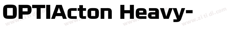 OPTIActon Heavy字体转换